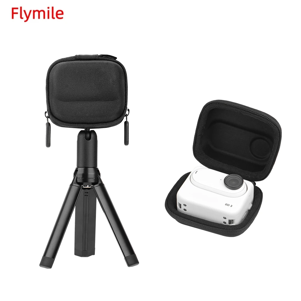 Фото Flymile переносная сумка для хранения для Insta360 GO 3S/GO3 Mini, Защитная нейлоновая оболочка, аксессуары для фотоаппарата №1