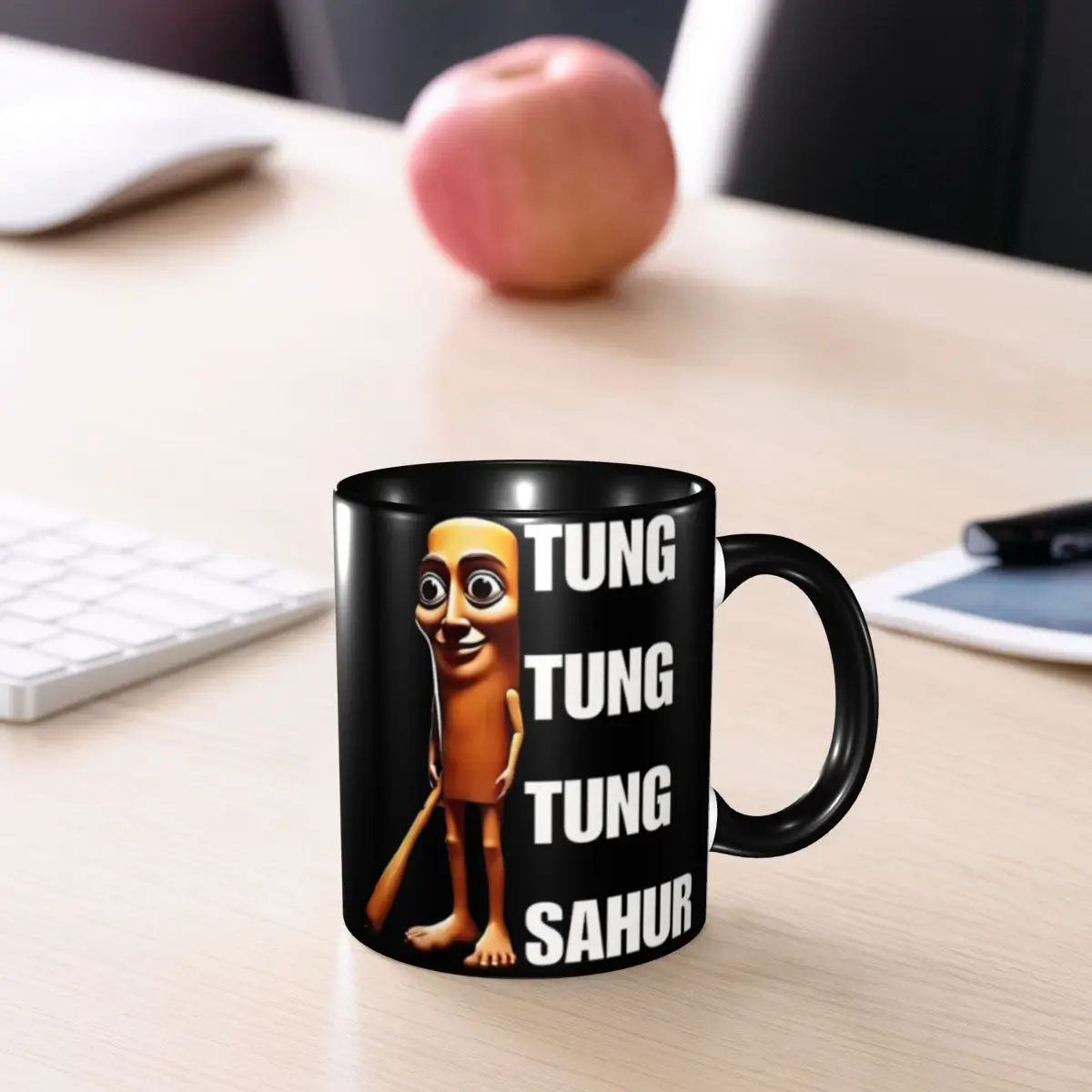 Tung Tung Tung Sahur Забавная кружка Ramadan Meme, милая итальянская чашка для чая Brainrot, подарки для женщин и мужчин (art.: 3920cd87be404) - 3920cd87be404