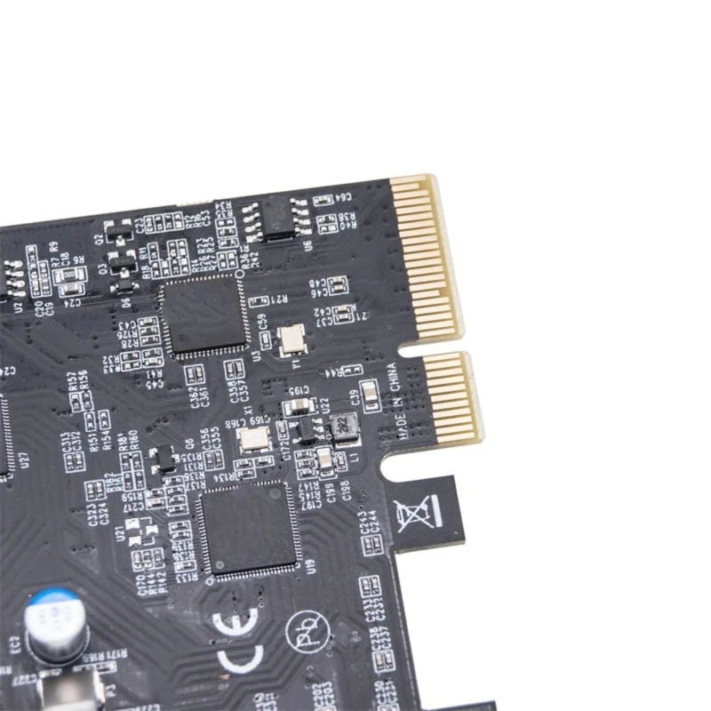 Карта PCIe USB 3.2 Gen2 8 портов 4X тип C 4 A карта расширения 10 Гбит/с внутренний для ПК