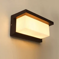 black rectangle decoraion wall light warmwhite 15w ip65 led solar garden yard light