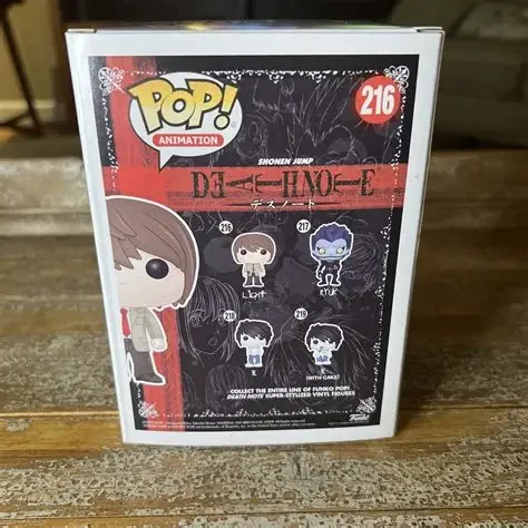 Фото FUNKO POP Animation Death Note Light # 216 РЮК # 217 # 218 л с тортом # 219 Фигурка Игрушка Коллекционные виниловые куклы Фильм Игрушки №1
