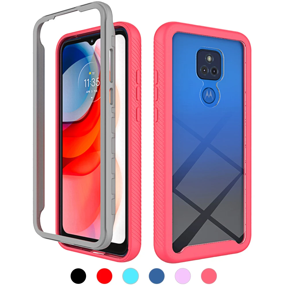 

for Motorola Moto G Play 2021 Case Dual Layer Shock Absorbtion [NO Built-in Screen Protector] Moto G 5G Plus G 5G G Pure G Power