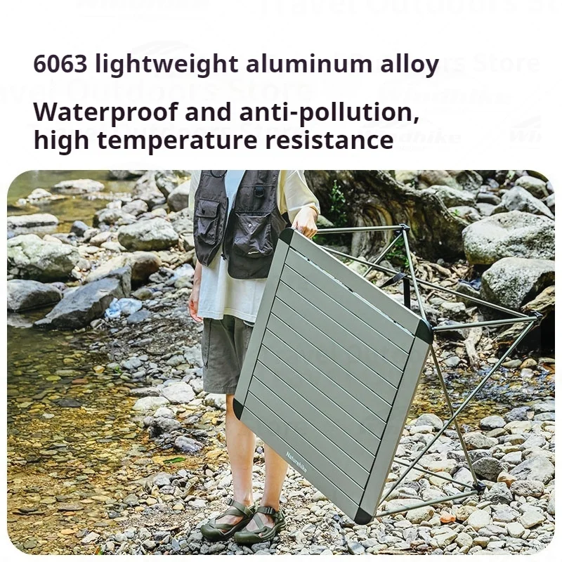 Naturehike складной стол для кемпинга сверхлегкий портативный из алюминиевого сплава