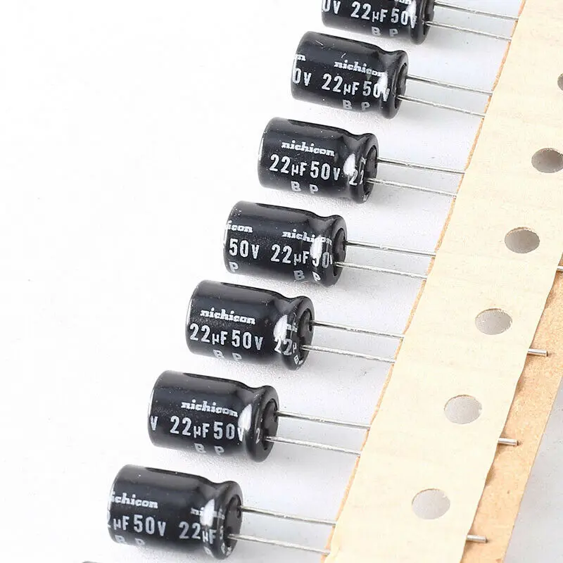 10 шт. электролитический конденсатор Nichicon EP-BP 22 мкФ 50V 47mfd 8X1 2 мм 105 ℃
