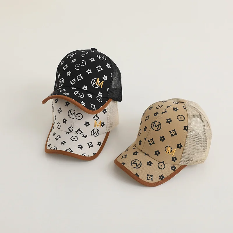 

Children's Baseball Cap Fashion Letters Boys Girls Cotton Kids Peaked Cap Adjustable Infant Toddler Sun Hat Bonnet Gorras