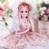 new 60cm wink doll 23 joints movable fashion princess diy dress up doll set 3d eyes girl play house children birthday gift toys