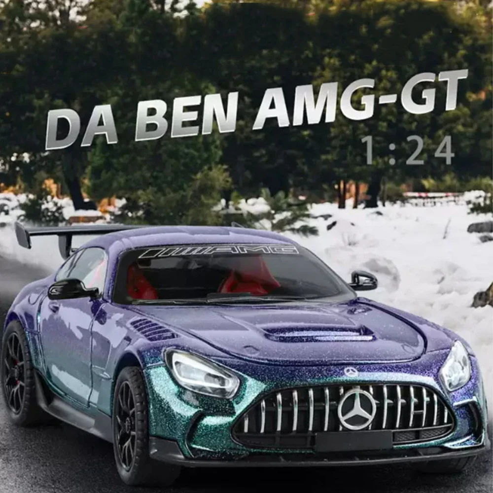 1:24 Benz AMG GT Миниатюрная модель из сплава игрушки спортивный автомобиль литой под