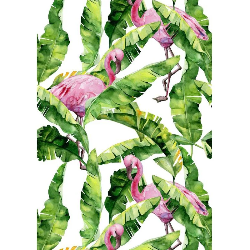 

Leaf/Flamingo Peel and Stick Home Decor Self Adhesive Wallpapers Study Bedroom Living Room Furniture Makeover Removable Stickers