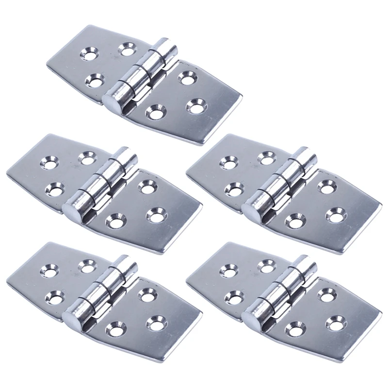 

5 Piece Marine Stainless Steel Hinge Boat Hinge Chain For 76 X 38 Mm Accessories