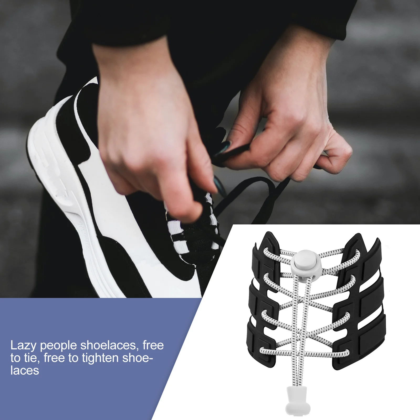 6 Pairs of Strainer Shoe Laces Unisex Shoelaces Elastic Sneakers Laces All-match Shoe Tie for Climb Daily Running