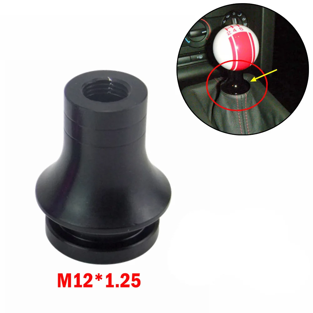 

Shift Knob Adapter Adapter Alloy Aluminum Black M10*1.25 M10*1.5 M12*1.25