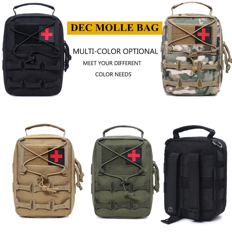 

Тактическая медицинская сумка с системой «Молле», наборы первой помощи для охоты, кемпинга, походов, экстренных случаев, армейская сумка дл...