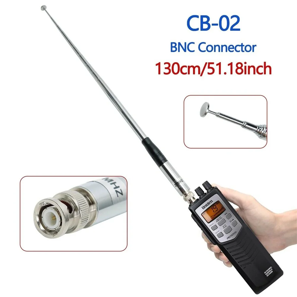 

Car BNC Telescopic Antenna 27Mhz Maxon HCB-10C 23/130cm Auto For Handheld Portable CB Walkie Talkie F Foldable Dual Band Antenna