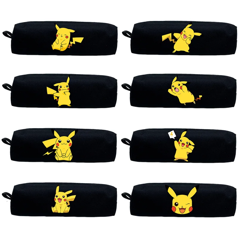 

Pokemon Pikachu Pencil Case Anime Cartoon Printing Cute Student Pencil Cases Back To School Supplies Stationery Boxes for Kids