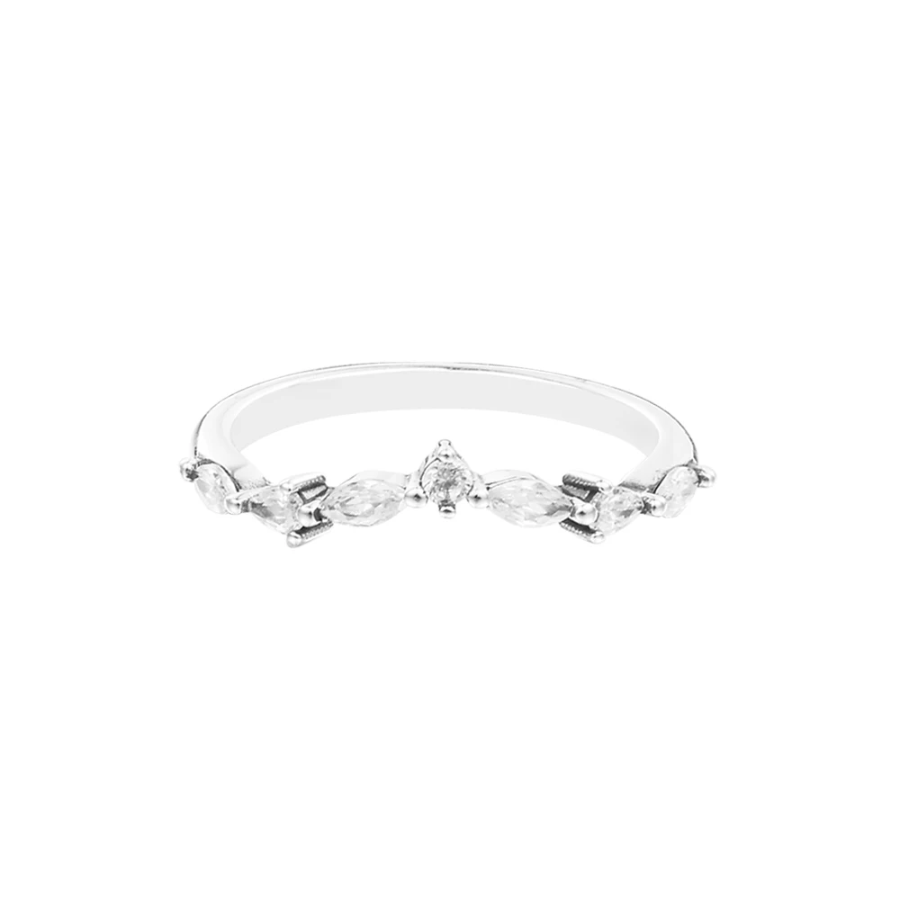 

100% 925 Sterling Silver Jewelry Timeless Wish Sparkling Alternating Finger Rings for Women Wedding Original Ring Bague Femme