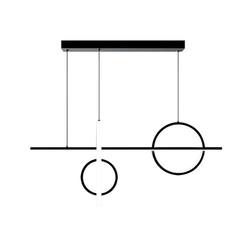 

Black Golden LED Restaurant Chandelier For Bedroom Dining Room Kitchen Hotel Furniture Home Decor Indoor Lighting Eye Protection