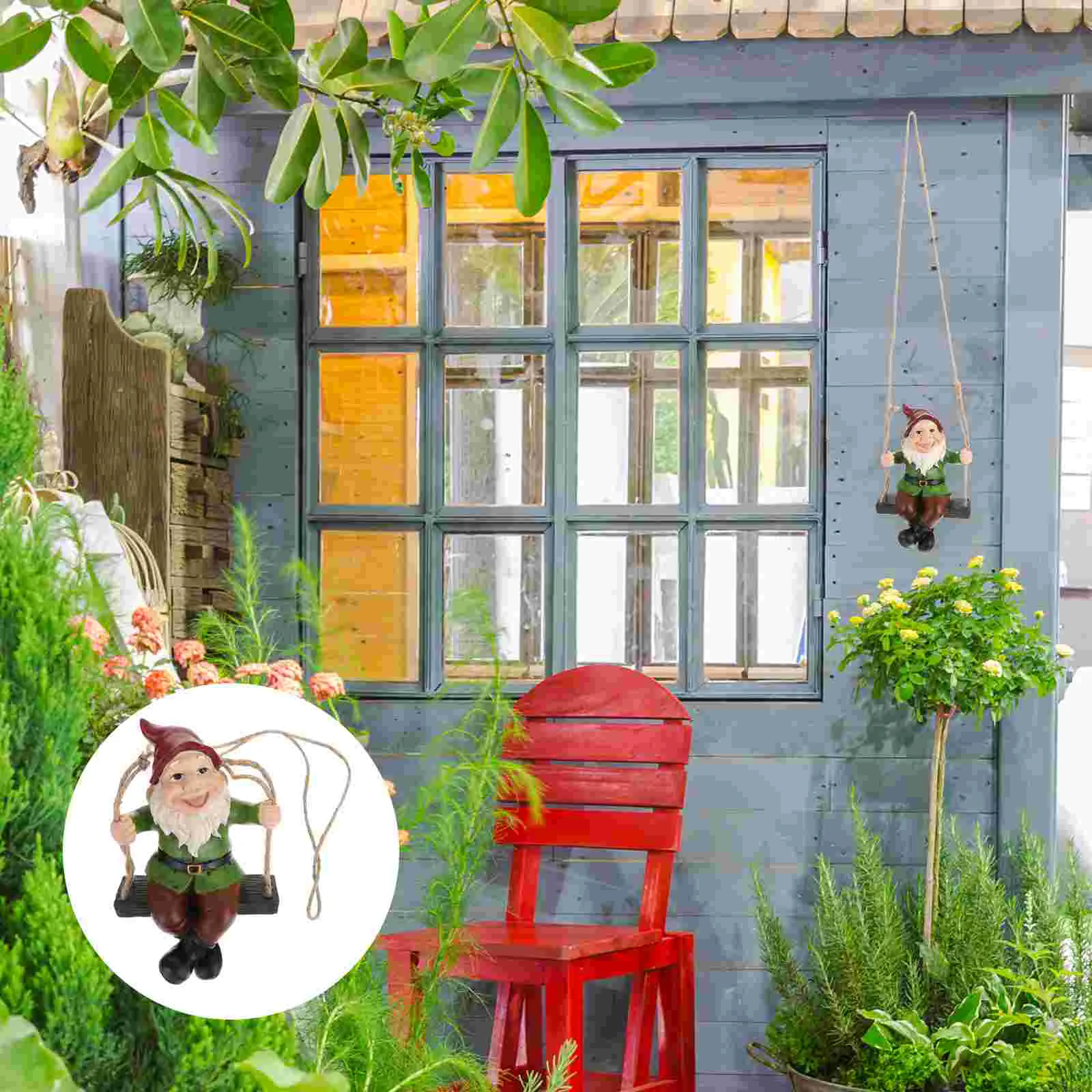 Садовая скульптура гнома подвеска в виде микроландшафтный орнамент эльфа