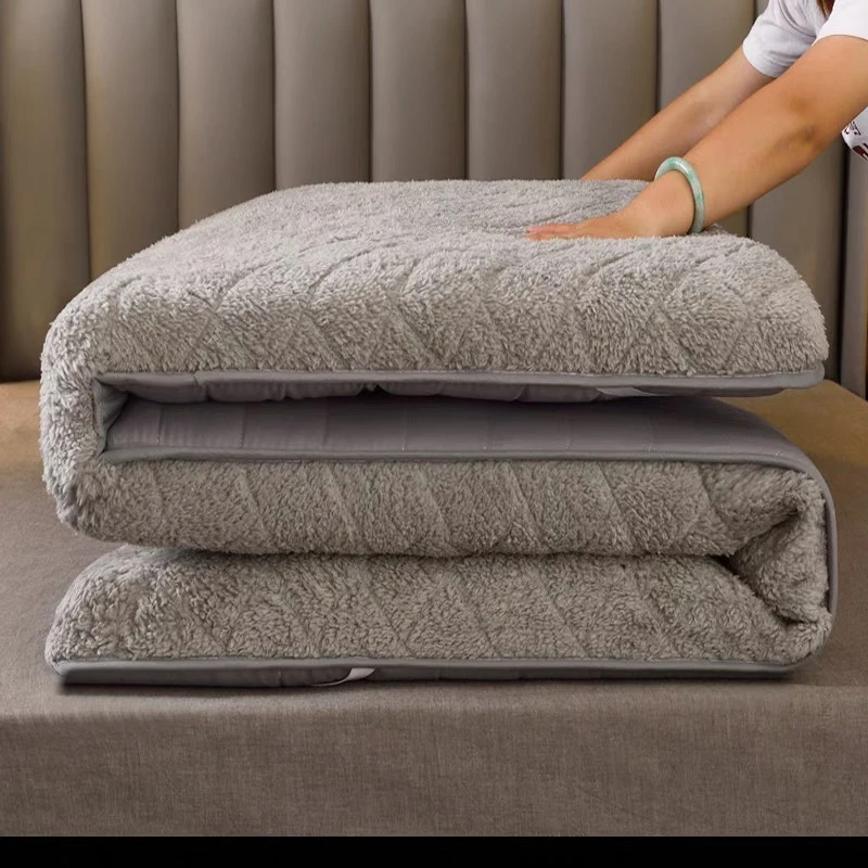 Матрас из овечьей шерсти для кровати портативный фланелевый матрас хлопка