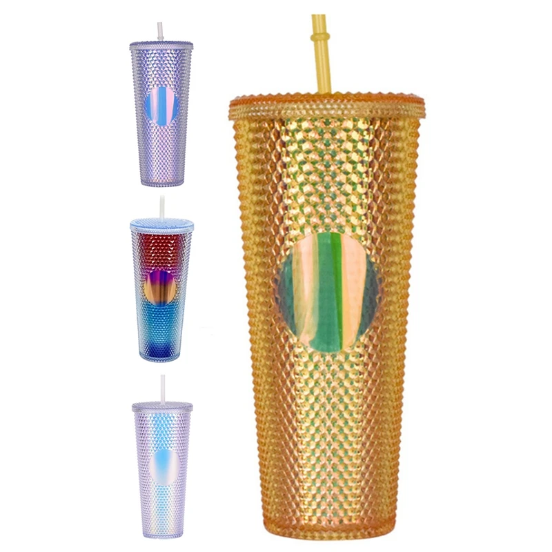 

Кружка для воды, соломенная чашка с крышкой и соломинкой с герметичной крышкой, идеальное использование для многоразового замены холодного...