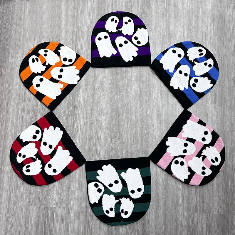 Вязаная Шапка-бини с символами наследия Kain без козырька