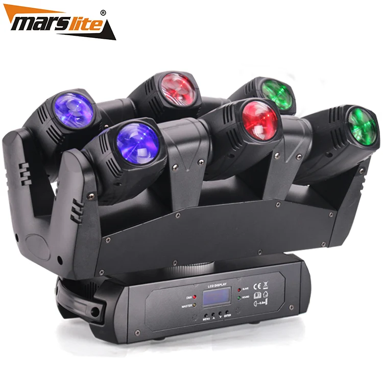 

Professional led stage christmas lights 6pcs 10W RGBW spider light bar dj moving head led dj lights