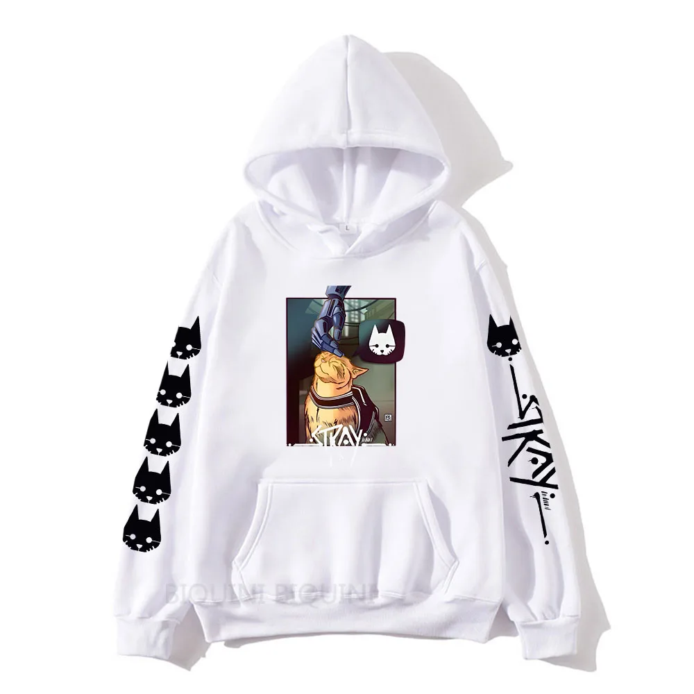 

Momo and Cat Cartoon Graphic Hoodies Men/Women Hot Game Stray Print Sweatshirts StrayCat StrayMomo Pullovers Autumn/Winter Male