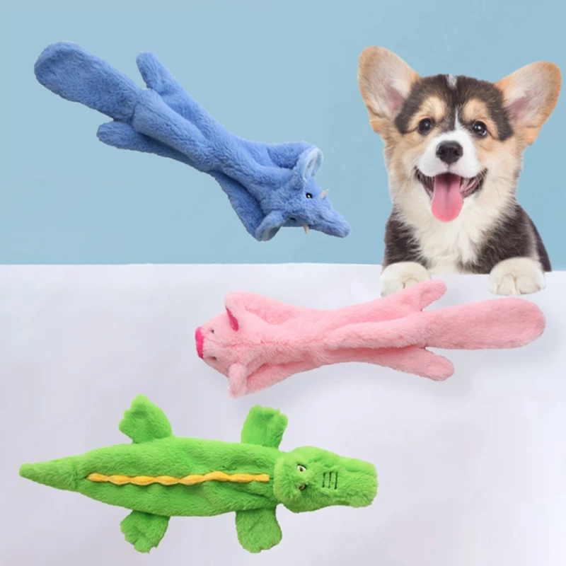 

Squeaky Dog Toys Plush Animal Sounds Toy Cleaning Teeth Puppy Training Pet Dog Toys Accessories Dogs Chew Supplies
