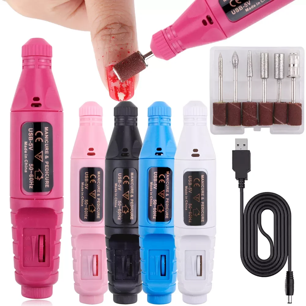 

2022NEW Drill Machine Set Electric Manicure Milling Cutters Professional Electric Nail Sander Polishing Gel Remover Pedicure Too