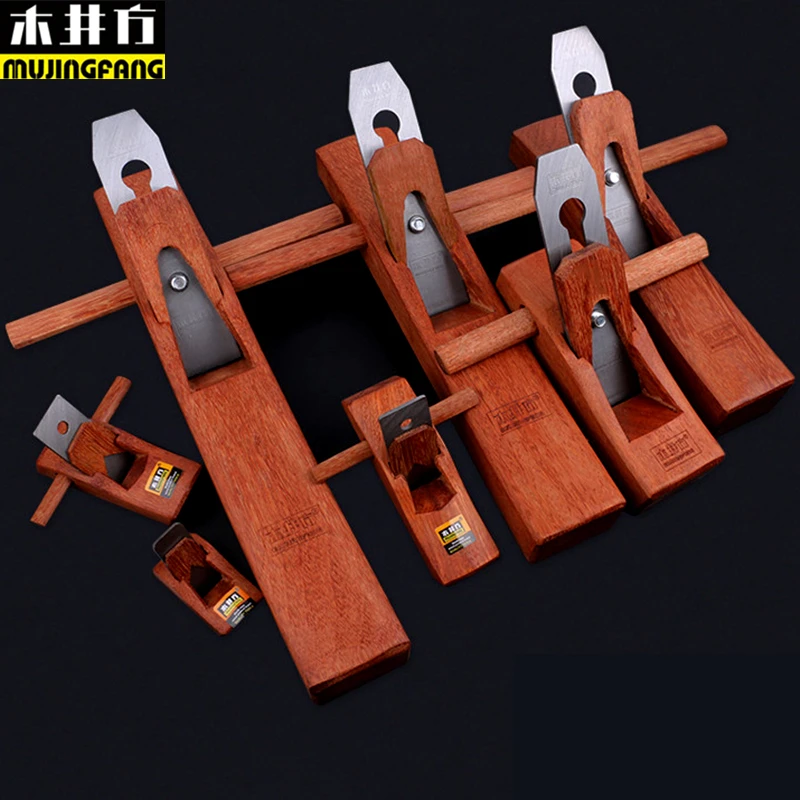 

Hong Kong-Style Indonesian redwood Bench Plane Flat bottom Planes Edge wooden Planer,Woodworking Trimming Manual Push Tools