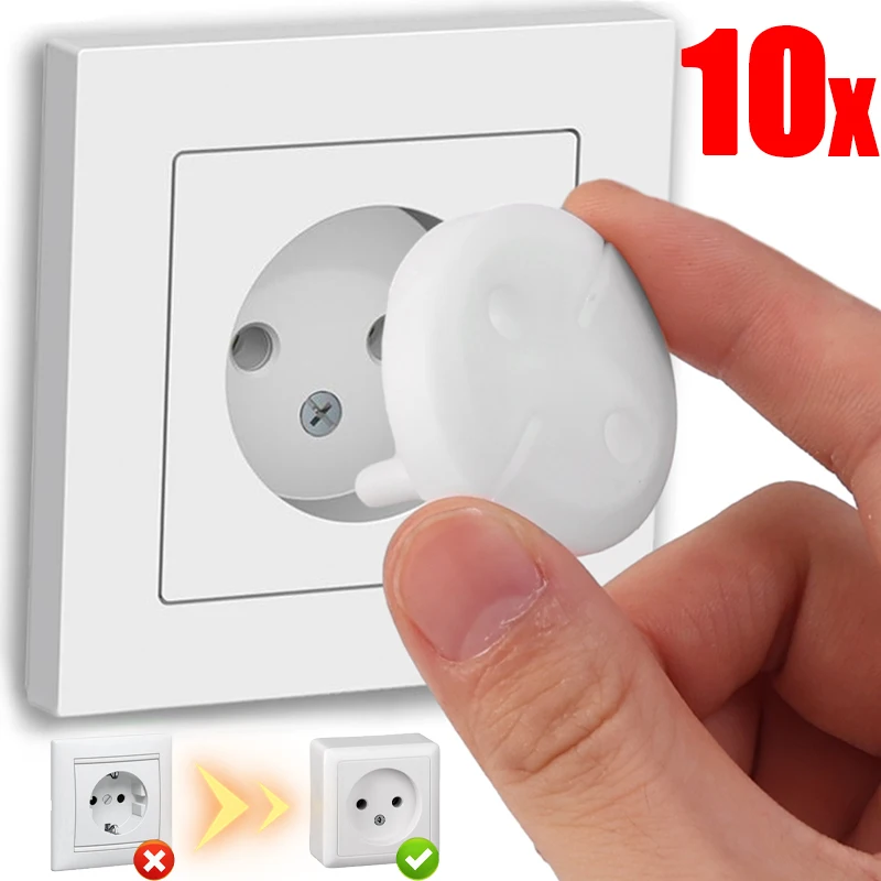 Children's Safety Electrical Outlet Cover Anti Electric Shock Plugs Protector Kids Baby Care Safe Socket Guard Protection