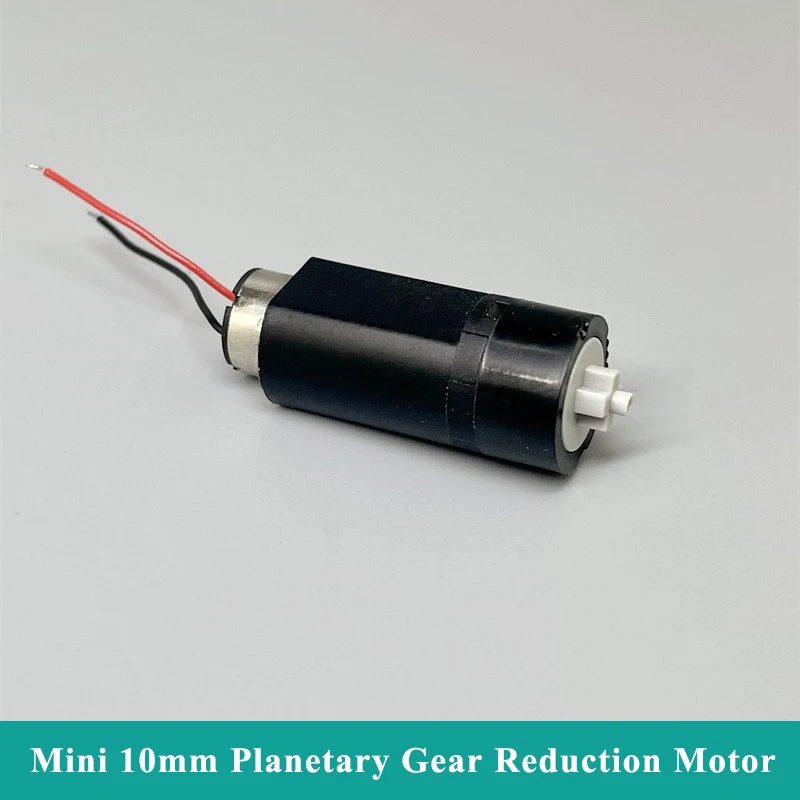 

Mini 10mm Planetary Gear Reduction Motor DC 1.5V-3.7V 2V 50RPM Slow Speed Cross Shaft Redcuer DIY Robot Fingerprint Lock