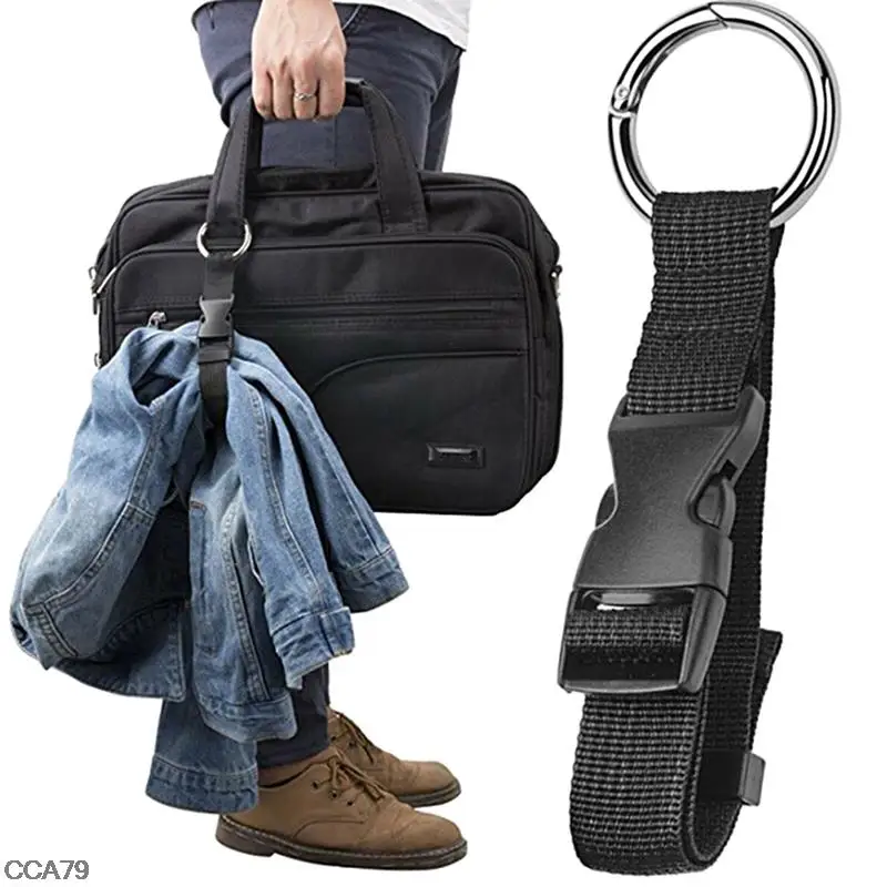 

1pc Use To Carry Portable Nylon Anti-theft Luggage Strap Holder Gripper Add Bag Handbag Clip