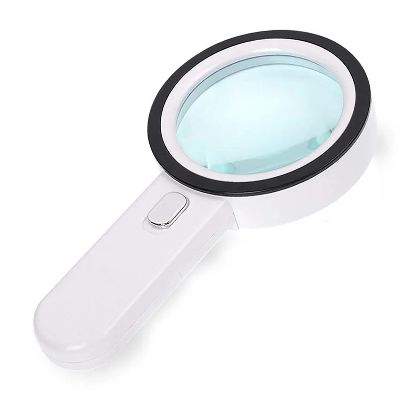 

Magnifying Glass 20X, Large Magnifier With Light, LED Illuminated Handheld, Premium High Power Magnifying Glass For Reading Book