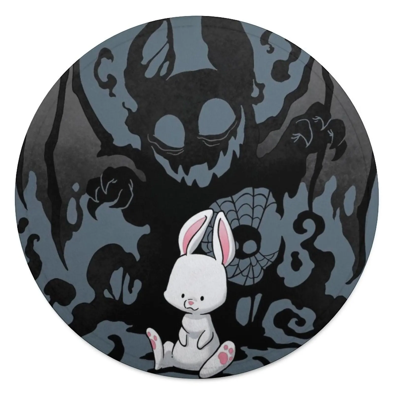 

Beast Bunny Halloween Blanket Soft Fashion Round Bedspread Aesthetic Fleece Summer Blanket