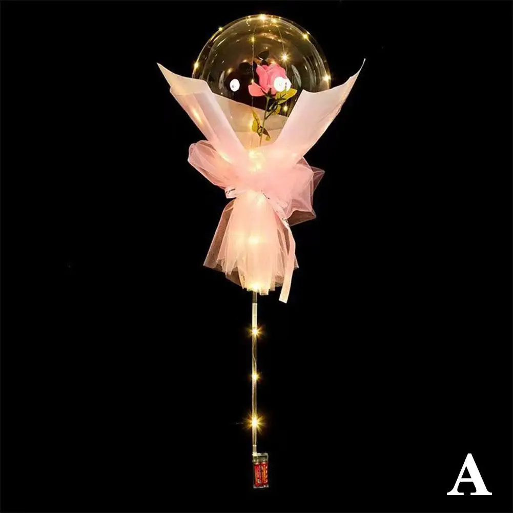 

LED Букет Роз в Прозрачном Шаре