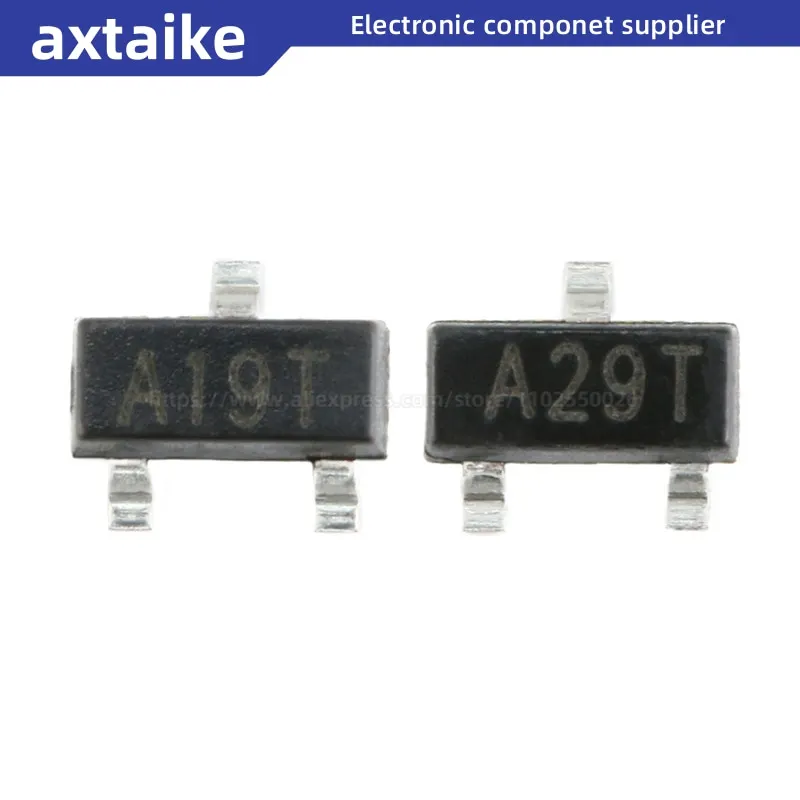 

50PCS AO3400 AO3401 AO3402 AO3404 AO3406 AO3407 AO3415 AO3416 A09T A19T A29T SOT-23 30V N P-Channel MOSFET SMD