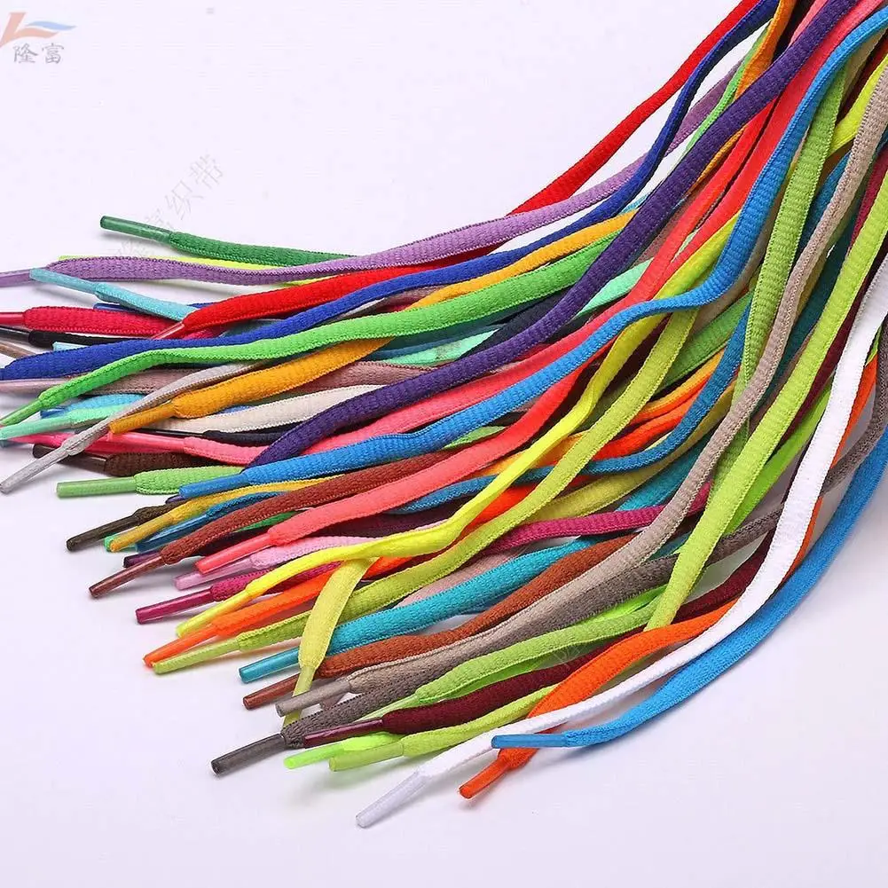 1 Pair Oval Athletic Shoelaces Men Women Sport Sneaker Boots Shoe Laces Multicolor Shoes Strings Casual Elastic Shoelaces Unisex