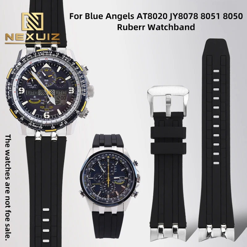 Ремешок для часов Citizen Blue Angel Generation AT8020 браслет небесного орла JY8078 JY8050 JY8051 JY8058 22 23 24