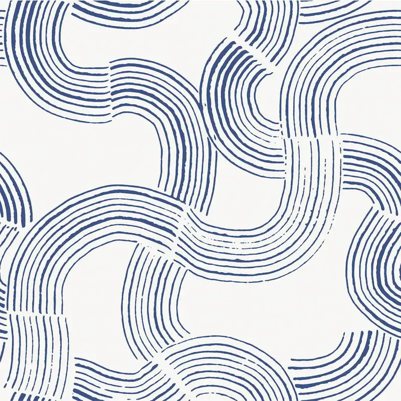 

Blue Cobalt Hokime Peel & Stick Wallpaper