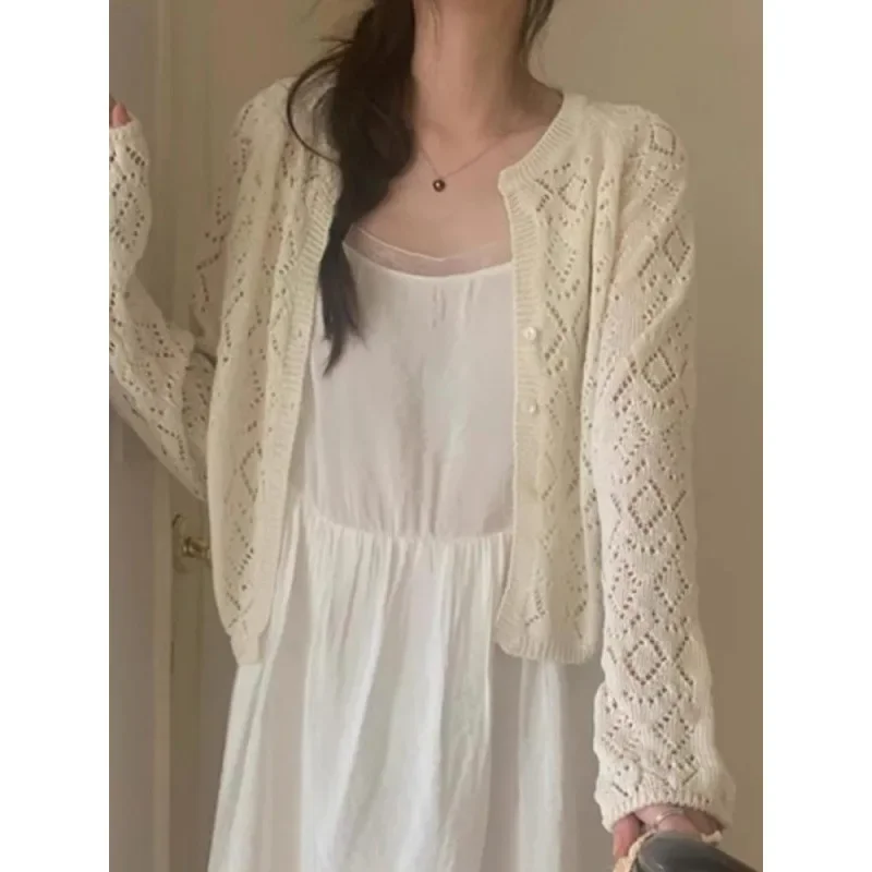 Шикарный Корейский Летний винтажный нишевый дизайн чувствительность Вырез