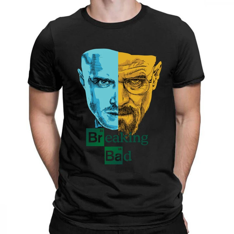 

Movie Breaking Bad Heisenberg LOS POLLOS Hermanos Tshirt Fashion Men Clothing Summer Male Oversized Short Sleeve Tee Ropa Hombre