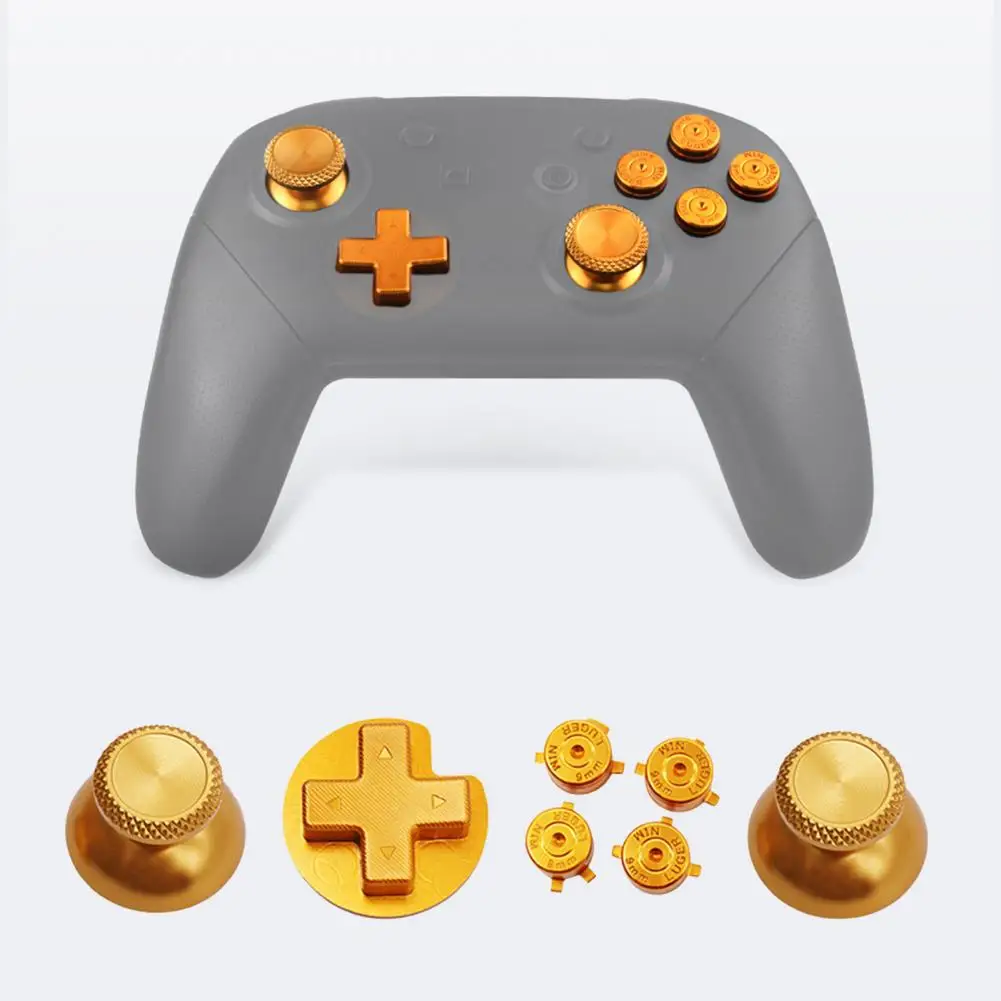 

Handle Joystick Key 1 Set Compact Smooth Surface Various Colors Game Controller Mushroom Cap Cross Key