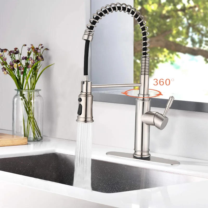 

[Flash Deal]Kitchen Faucet Touch Kitchen Faucet with Pull-down Spray Has Excellent Corrosion Resistance and Rust Resistance