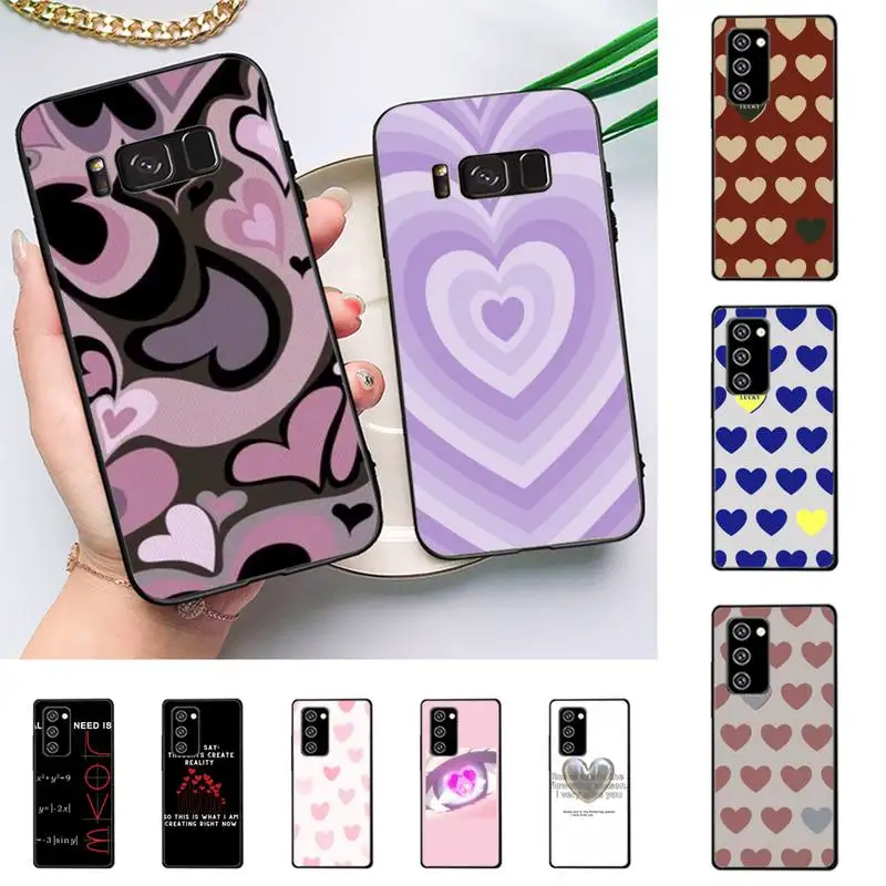 

Cute Love Heart Phone Case For Samsung Galaxy Note10Pro Note20ultra note20 note10lite M30S