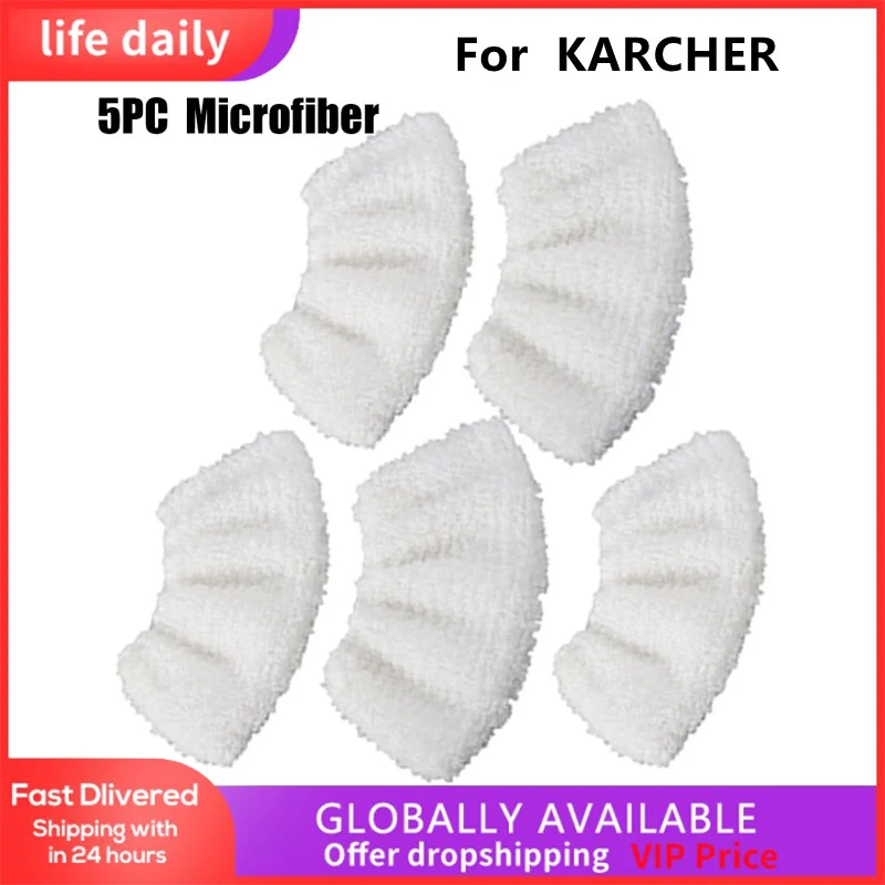 

5x For KARCHER SC2 SC3 SC4 SC5 Steam Cleaner Terry Cloth Hand Tool Cleaning Pads Drying Machine Cleaning Tool Microfiber Mop