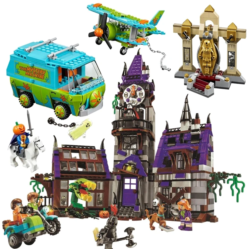 Строительные блоки Scooby The Mystery кирпичи Doo 10430 10428 10432 игрушки для детей