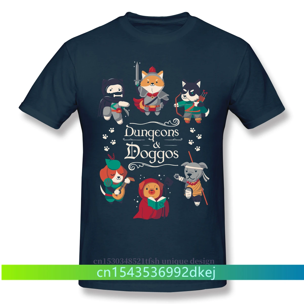 

Dungeon Master Adventure Games 2021 New Arrival T-Shirt Dungeons And Doggos Unique Design Crewneck Cotton for Men
