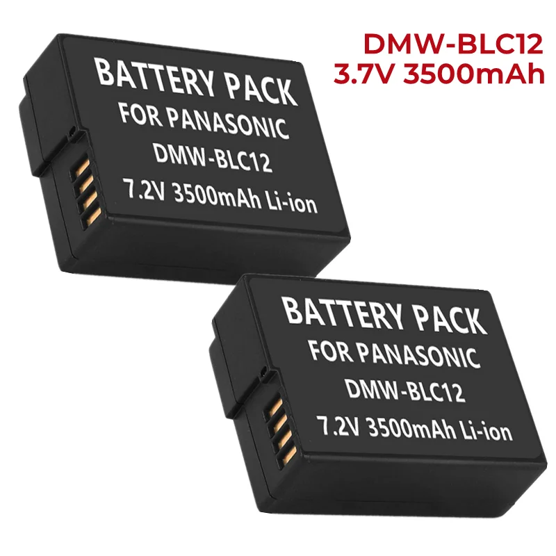 

1-5Pack 3.5Ah Compatible with Panasonic DMW-BLC12,DMW-BLC12E,DMW-BLC12PP and Panasonic Lumix DMC-G85,DMC-FZ200,DMC-FZ1000Battery