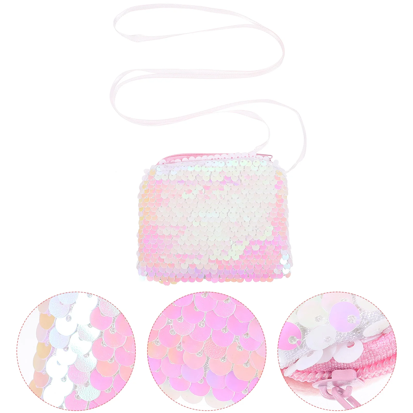 

Wallet Sequin Purse Crossbody Coin Bag Lovely Change Small Cotton Kids' Party Favours Miss Girls