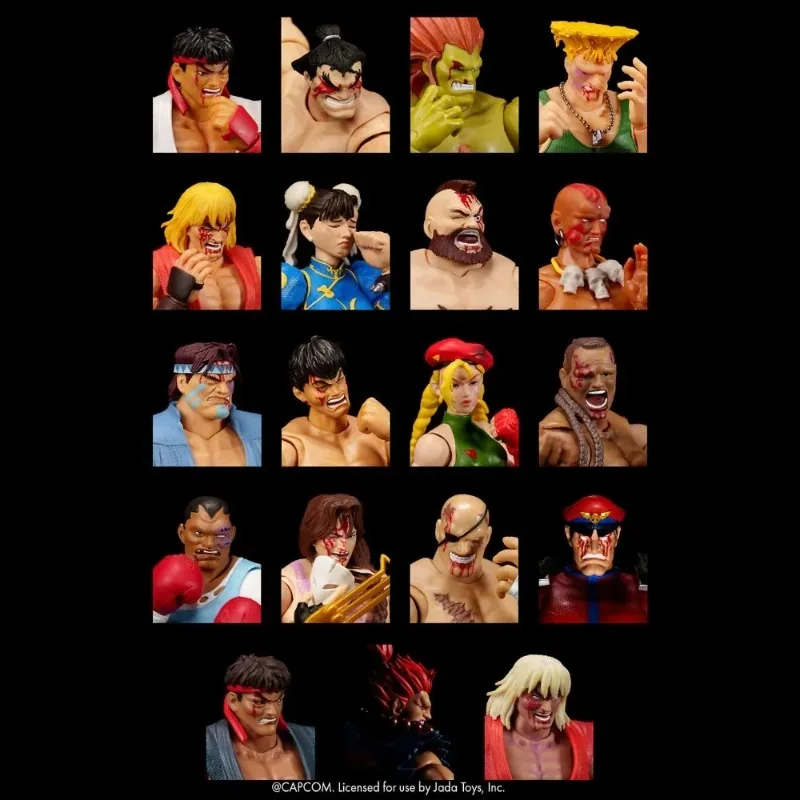 Фото В наличии: Jada SDCC Street Fighter 2, лимитированная серия, Акума, сменная поврежденная в бою голова, подвижные руки, модель, подарок. №3